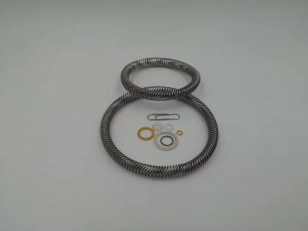 Two-way coil spring finger